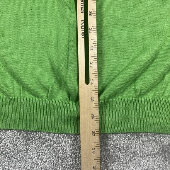 Brooks Brothers Sweater Vest Mens Extra Large V Neck Kelly Green Cotton Workwear - Picture 9 of 11